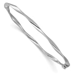 Load image into Gallery viewer, Leslie's 10K White Gold Polished Hinged Bangle10LF526