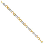 Load image into Gallery viewer, Leslie's 10K Two-tone Polished Bracelet10LF533-7.5