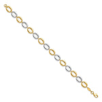 Load image into Gallery viewer, Leslie's 10K Gold Two-tone Bracelet10LF536-7.25