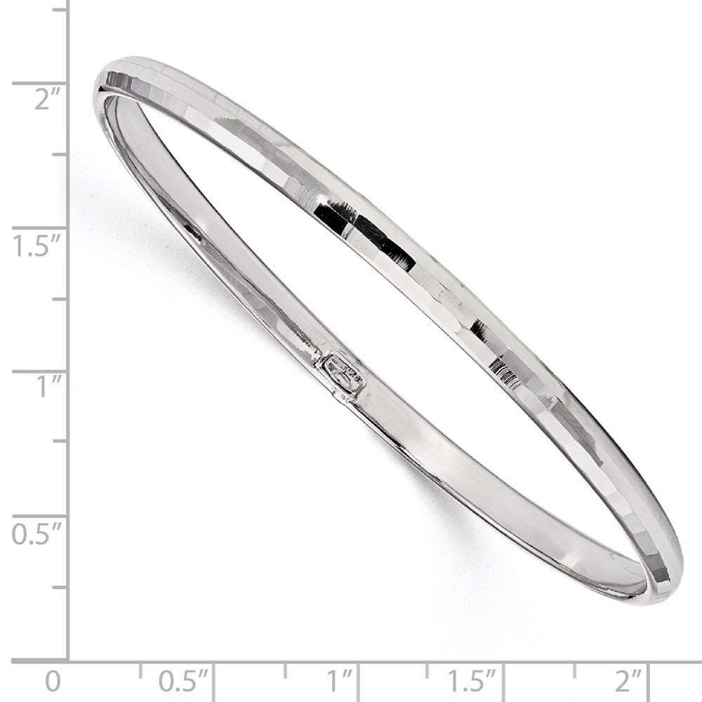 Leslie's 10K White Gold Polished Bangle10LF554