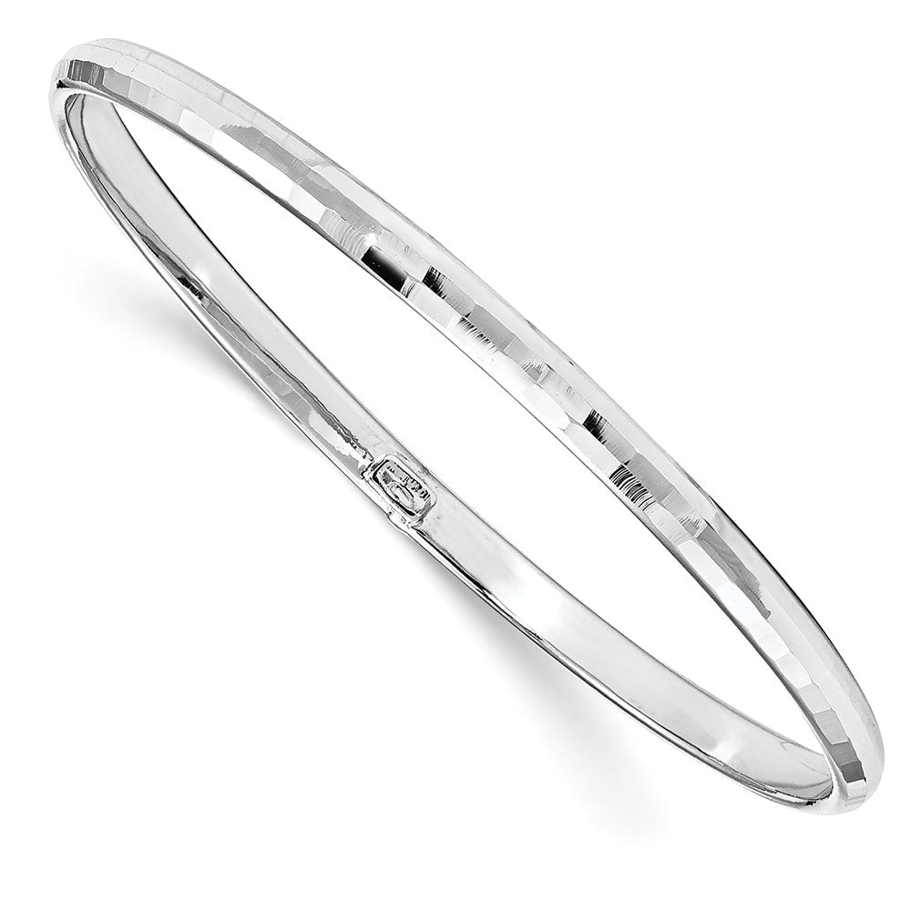 Leslie's 10K White Gold Polished Bangle10LF554