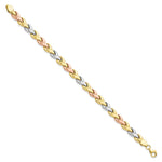 Load image into Gallery viewer, Leslie's 10K w/White & Rose Rhodium Fancy Bracelet10LF564-7.25