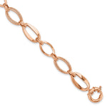 Load image into Gallery viewer, Leslie's 10k Rose Gold Polished Link Bracelet10LF608-7.5