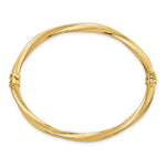 Load image into Gallery viewer, Leslie's 10k Polished and Brushed Hinged Bangle10LF613