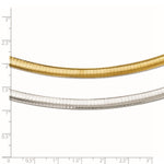 Load image into Gallery viewer, Leslie's 14K 6mm Two-tone Reversible Omega Necklace1246-16