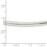 Load image into Gallery viewer, Leslie's 14K White Gold 4mm Domed Omega Necklace1247-16