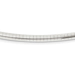 Load image into Gallery viewer, Leslie's 14K White Gold 4mm Domed Omega Necklace1247-16