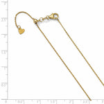 Load image into Gallery viewer, Leslie's 14K 1.1 mm D/C Adjustable Cable Chain1264-22