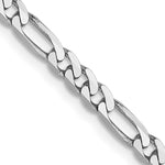 Load image into Gallery viewer, Leslie's 14K White Gold 3.0mm Flat Figaro Chain1300-24