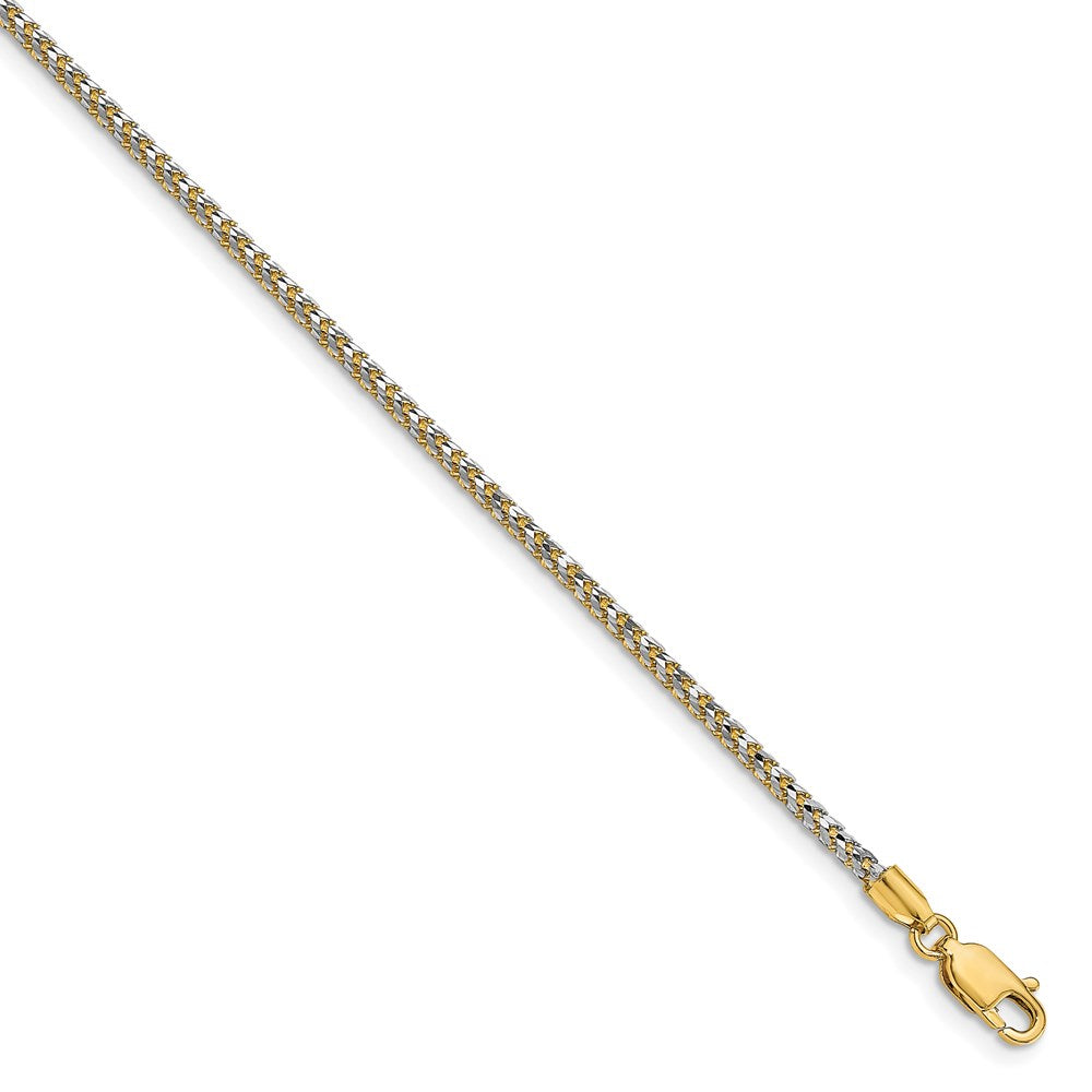 Leslie's 14K 1.85mm Rhodium-plated Spiga Chain1346-18