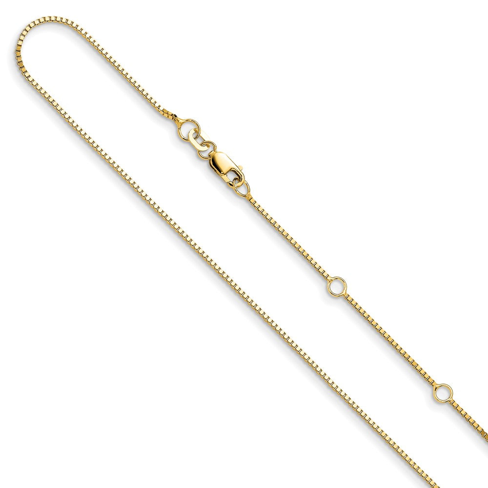 Leslie's 14K Yellow Gold .94 mm Adjustable Box Chain 1in+1in Adjustable1378-16+2