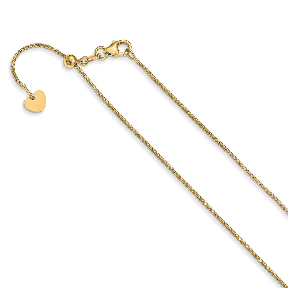 Leslie's 14K 1 mm Adjustable Quadra Wheat Chain1384-22