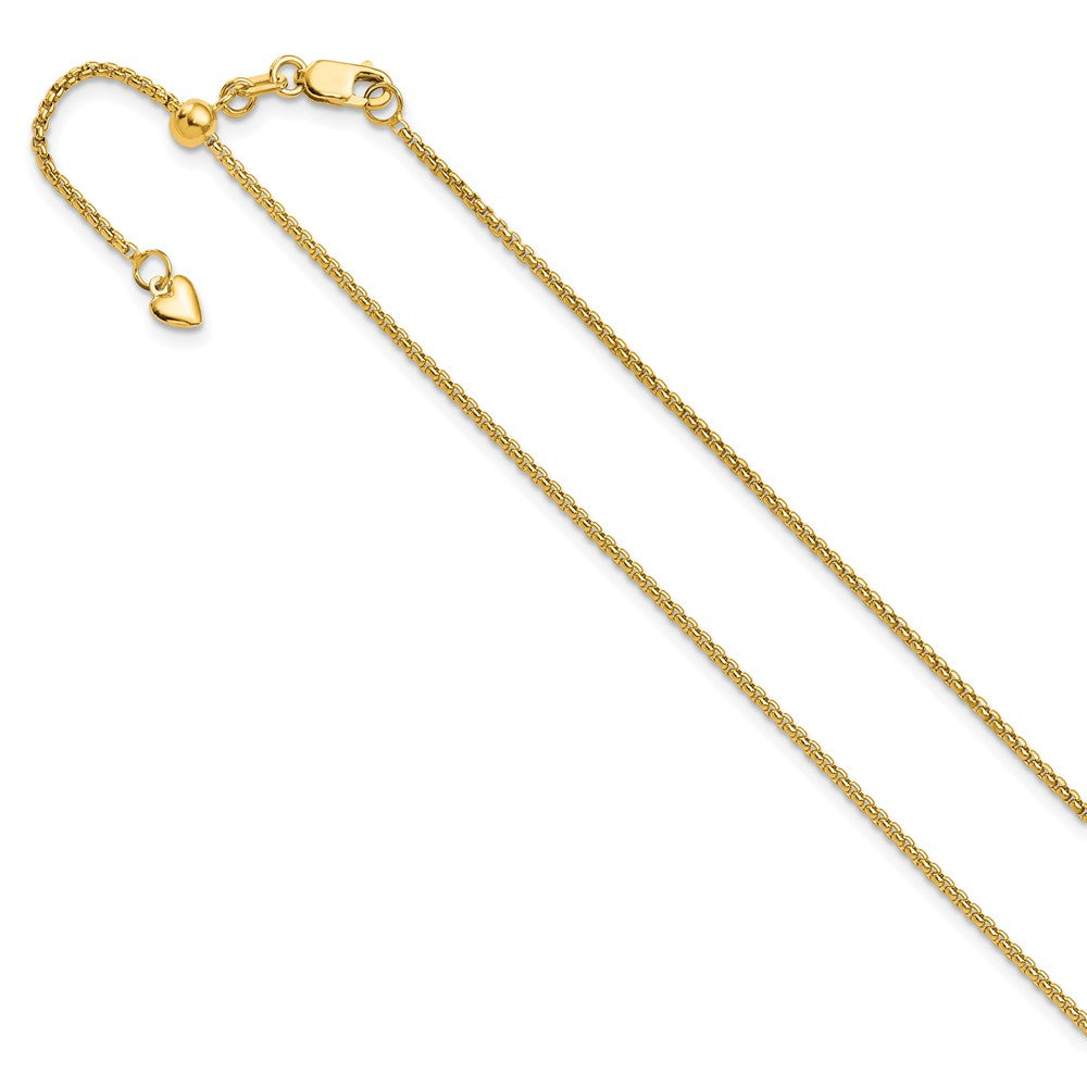 Leslie's 14K 1.35mm  Adjustable Round Box Chain1391-26