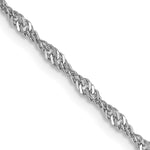 Load image into Gallery viewer, Leslie's 14K White Gold 1.6 mm Sparkle Singapore Chain1833-18