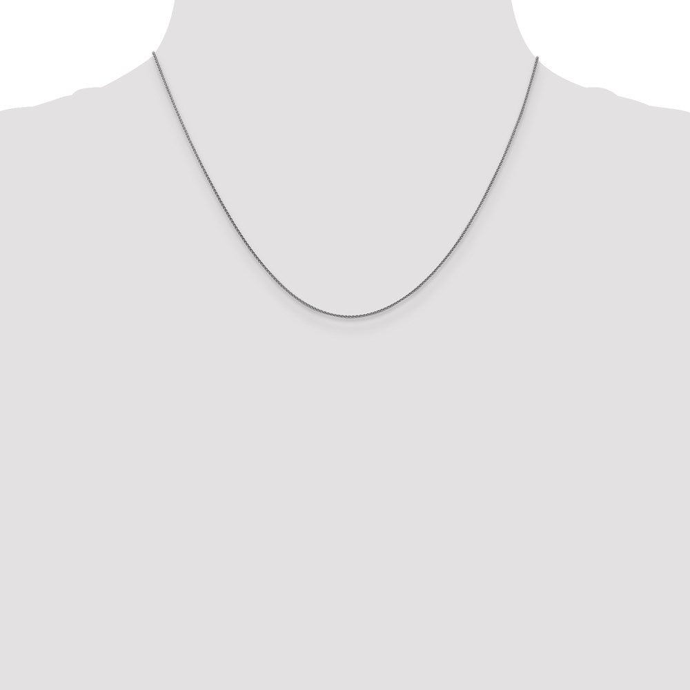 18K Leslie's WG 1.00mm D/C Spiga Chain18LP14-18