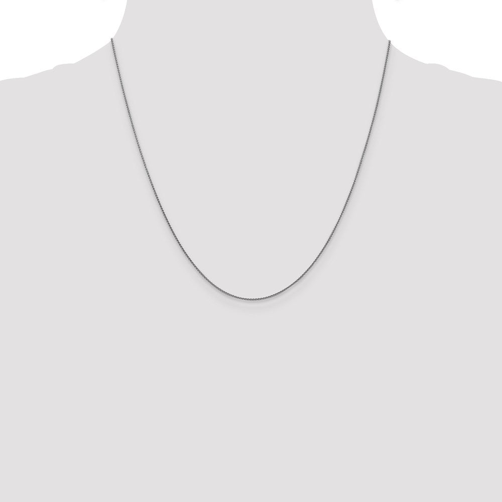 18K Leslie's WG 1.00mm D/C Spiga Chain18LP14-20