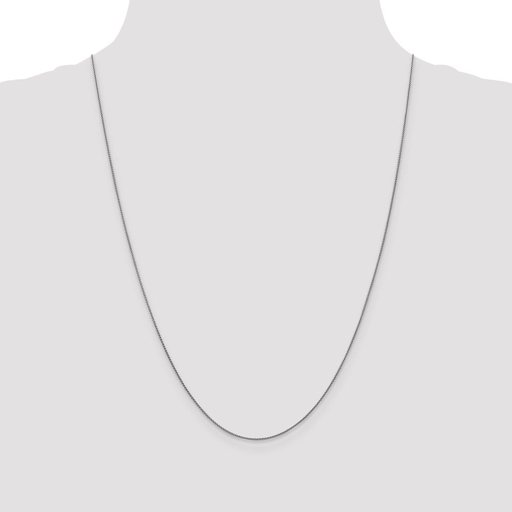 18K Leslie's WG 1.00mm D/C Spiga Chain18LP14-24