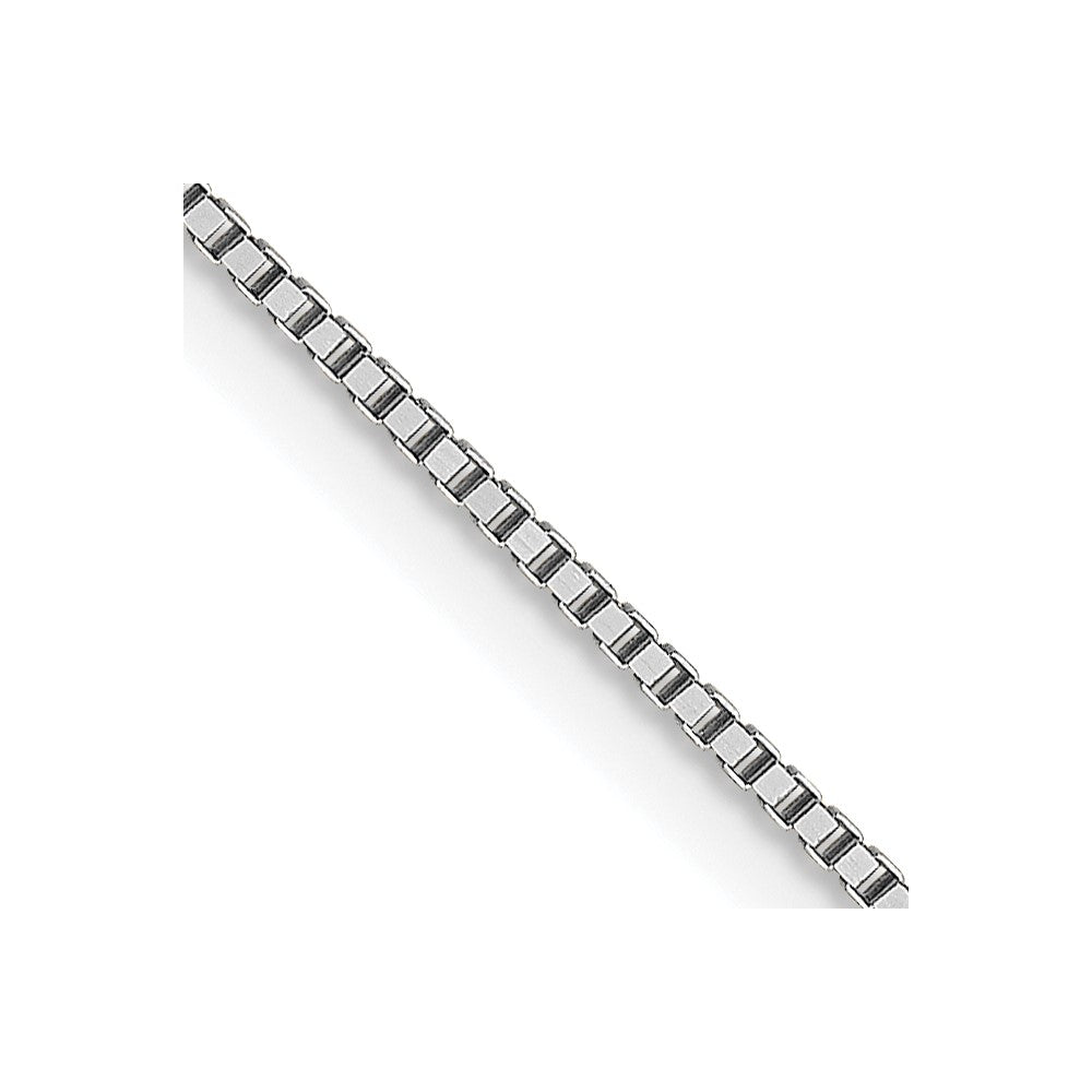 18K Leslie's WG 0.70mm Box Chain18LP21-24