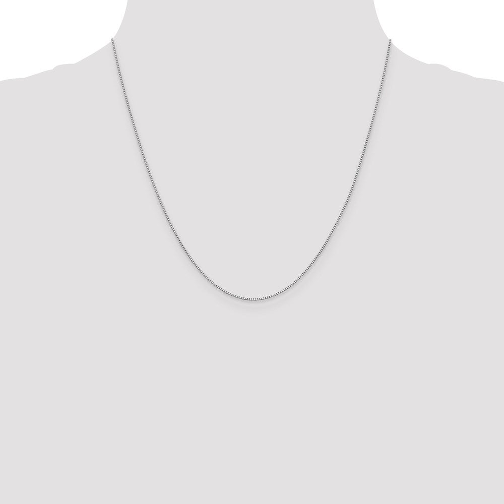 18K Leslie's WG .80mm Box Chain18LP22-20