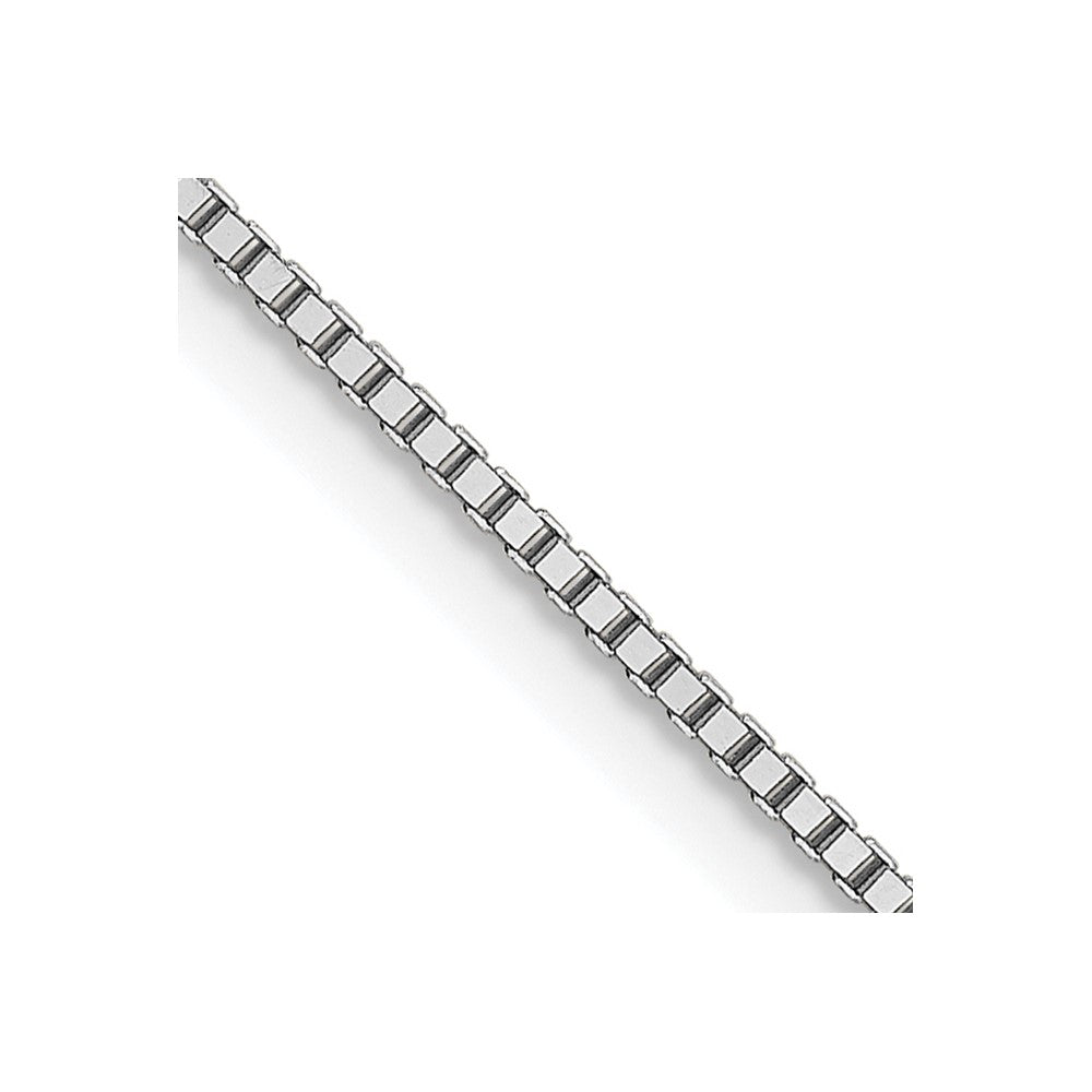 18K Leslie's WG .80mm Box Chain18LP22-20
