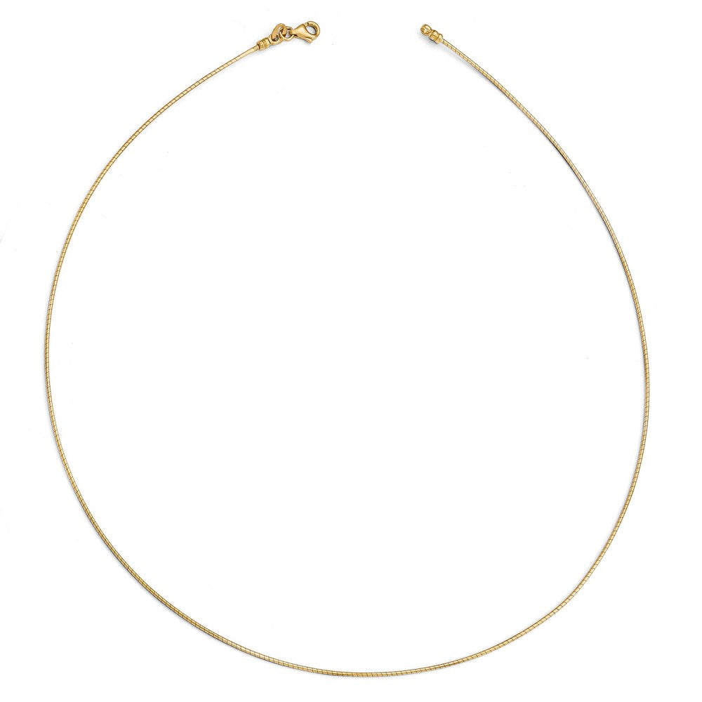 Leslie's 14K 1MM Round Detachable clasp Omega Necklace2804-16