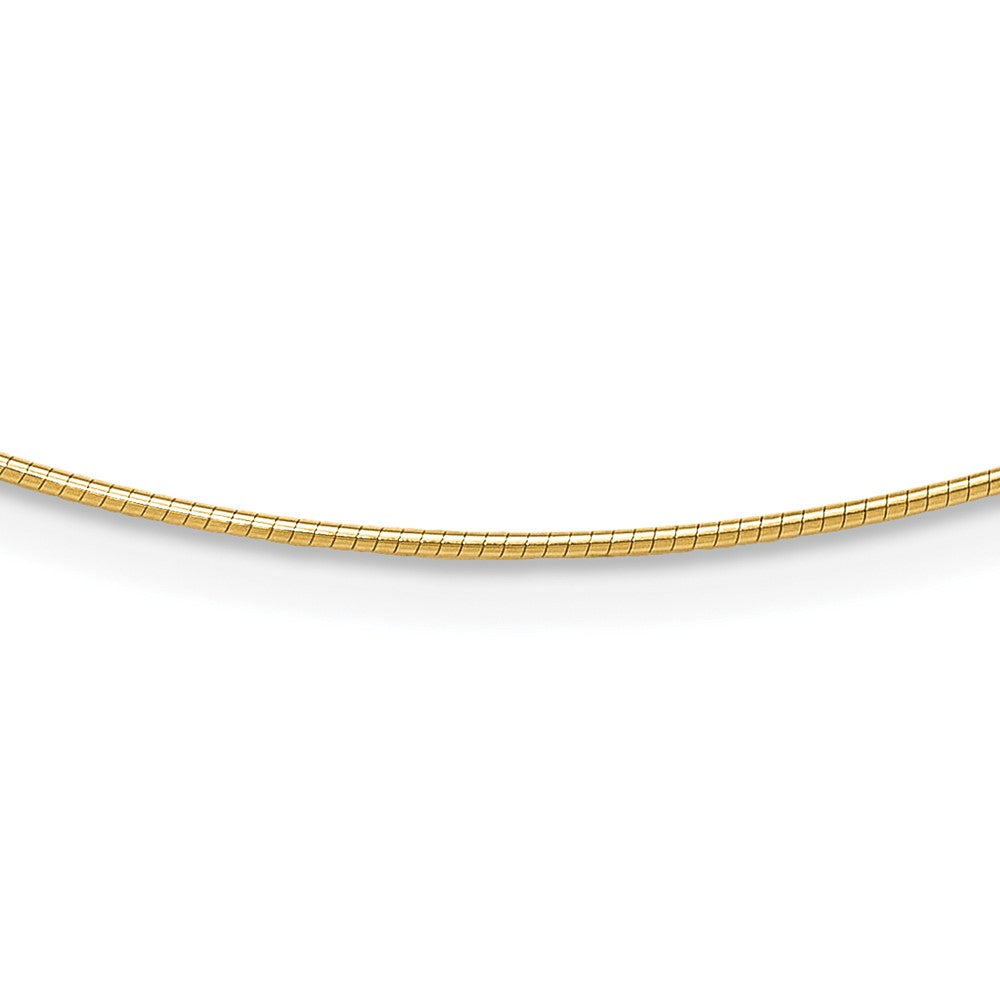 Leslie's 14K 1MM Round Detachable clasp Omega Necklace2804-16