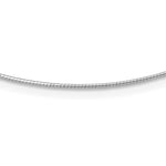 Load image into Gallery viewer, Leslie's 14K White Gold 1MM Round Detachable clasp Omega Necklace2805-18