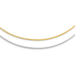 Load image into Gallery viewer, Leslie's 14K White Gold w/Rhodium Reversible Adj. Omega Necklace2889-16