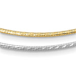 Load image into Gallery viewer, Leslie's 14K White Gold w/Rhodium Reversible Adj. Omega Necklace2889-16