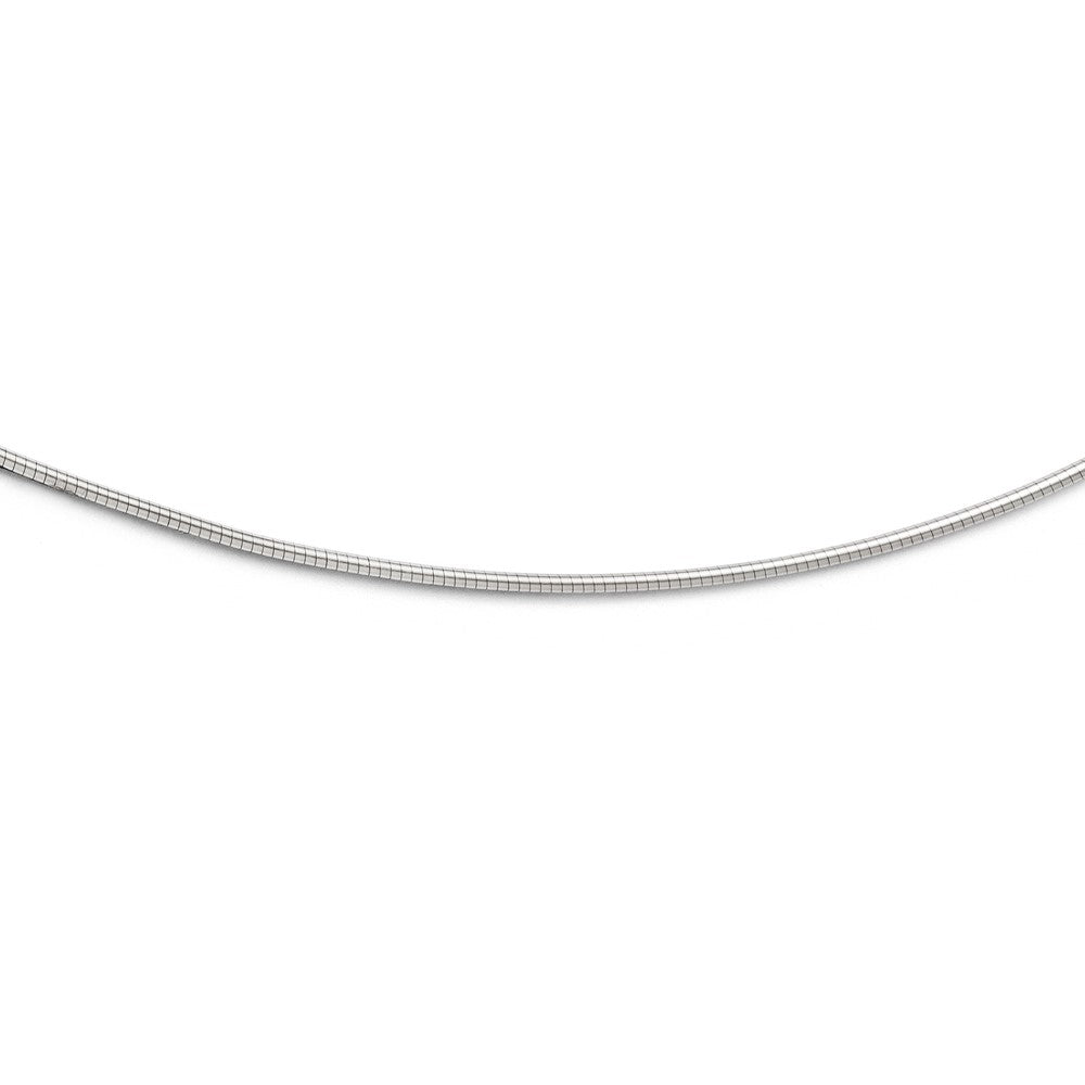 Leslie's 14K White Gold Adjustable Snake Omega Necklace2921-16