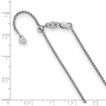 Load image into Gallery viewer, Leslie's 14K White Gold 1.4 mm Adjustable Wheat Chain3187-30