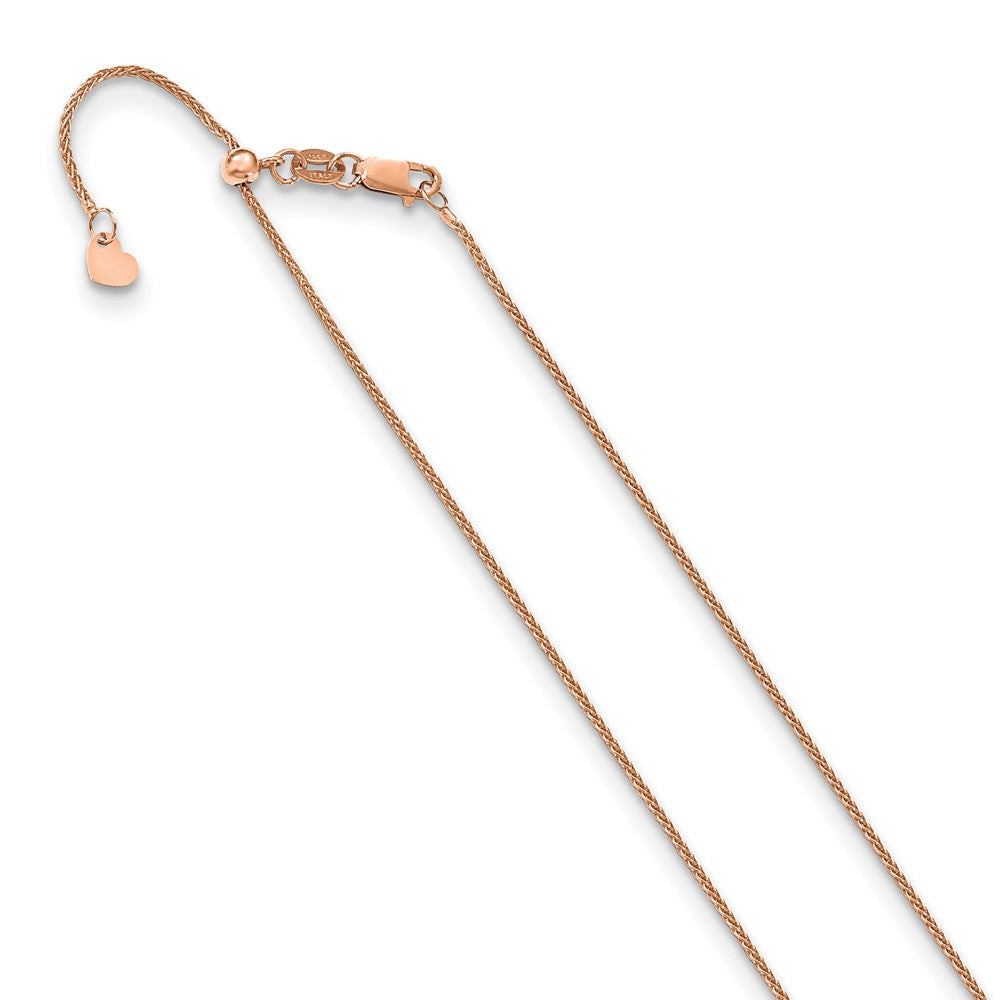 Leslie's 14K Rose Gold 1 mm Adjustable Wheat Chain3459-26