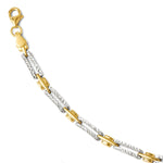 Load image into Gallery viewer, Leslie's 14K w/Rhodium D/C Bracelet3804-7