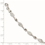Load image into Gallery viewer, Leslie's 14K White Gold Diamond-Cut Bracelet3823-7