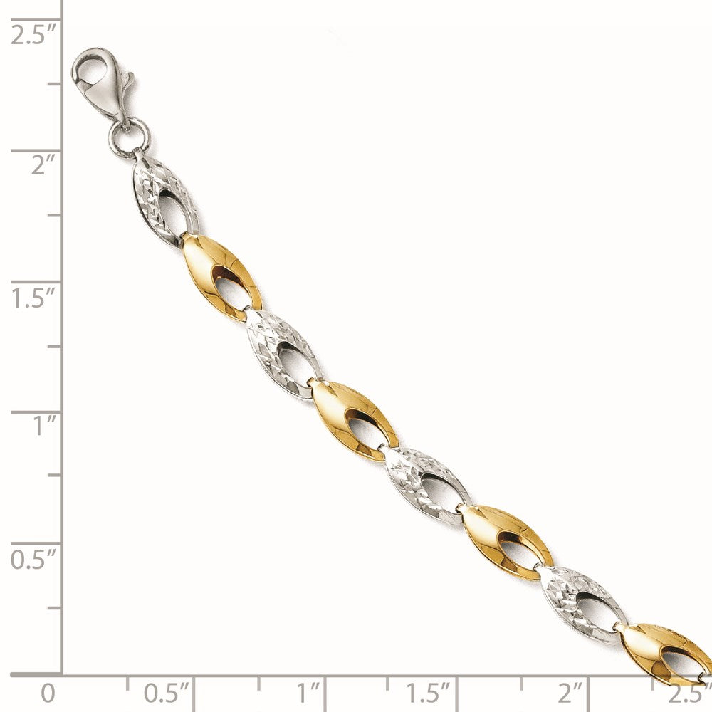 Leslie's 14K Two-tone D/C Bracelet3837-7