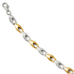 Load image into Gallery viewer, Leslie's 14K Two-tone D/C Bracelet3837-7