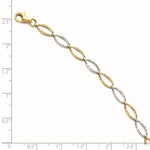 Load image into Gallery viewer, Leslie's 14K Two-tone D/C Bracelet3996-7