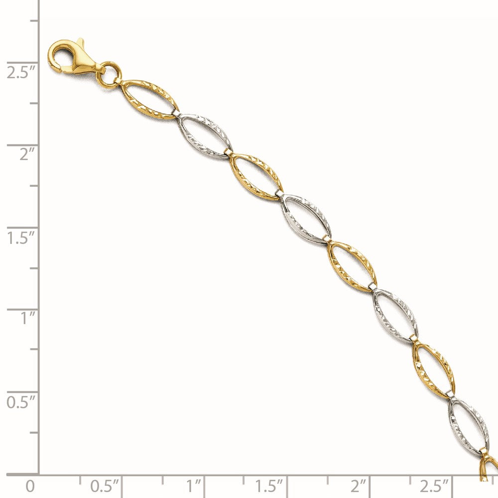 Leslie's 14K Two-tone D/C Bracelet3996-7