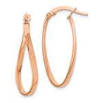 Load image into Gallery viewer, Leslie's 14K and Rose Gold-plated Polished Oval Hoop Earrings39F