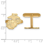 Load image into Gallery viewer, Gold Plated SS U.S. Marine Corps Cuff LinkGP007USMC