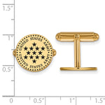 Load image into Gallery viewer, GP Sterling Silver United States Army Epoxied Disc CufflinksGP017ARM