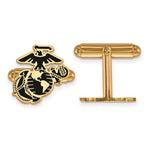 Load image into Gallery viewer, Gold Plated SS U.S. Marine Corps Epoxied Cuff LinkGP024USMC