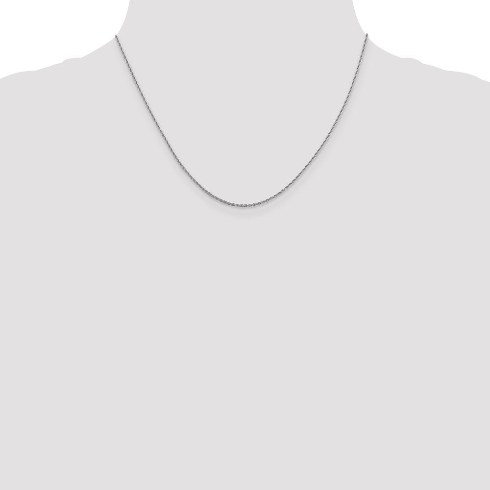 Leslie's 10K White Gold 1.2 mm Loose Rope Chain5187-18