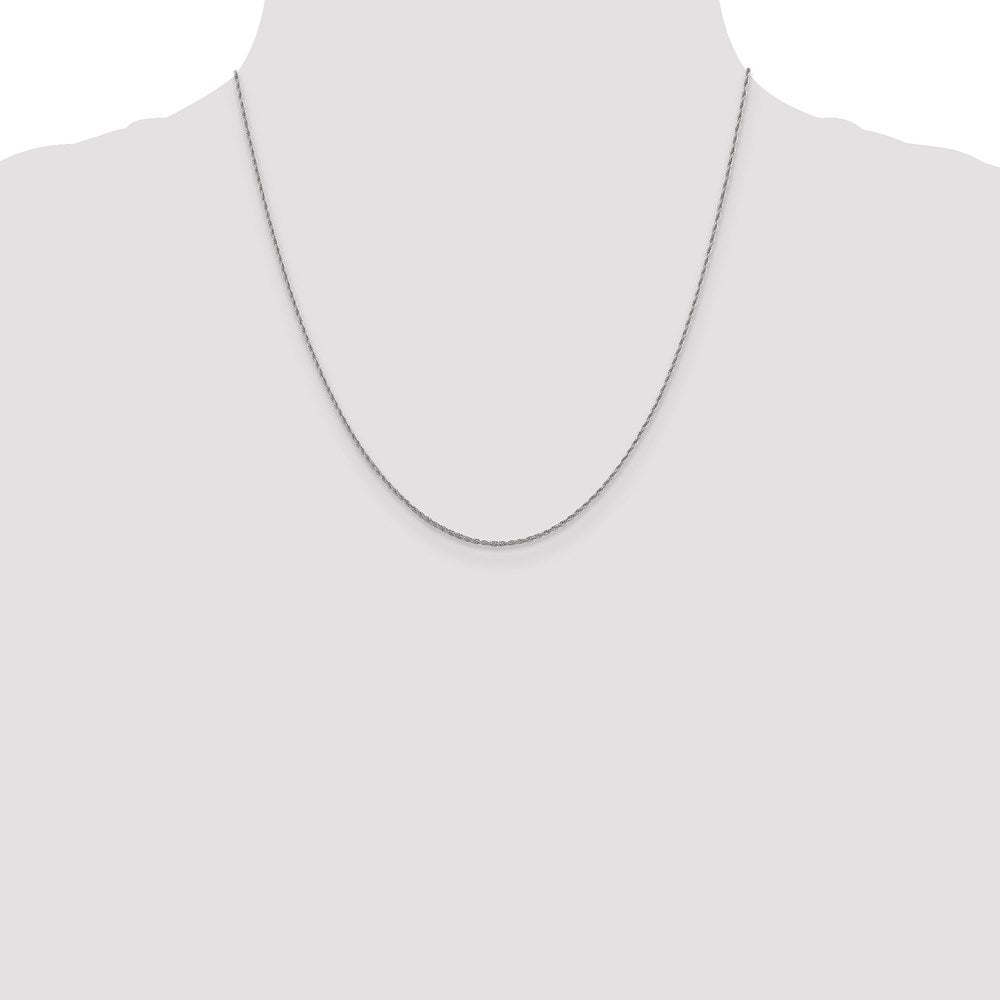 Leslie's 10K White Gold 1.2 mm Loose Rope Chain5187-20