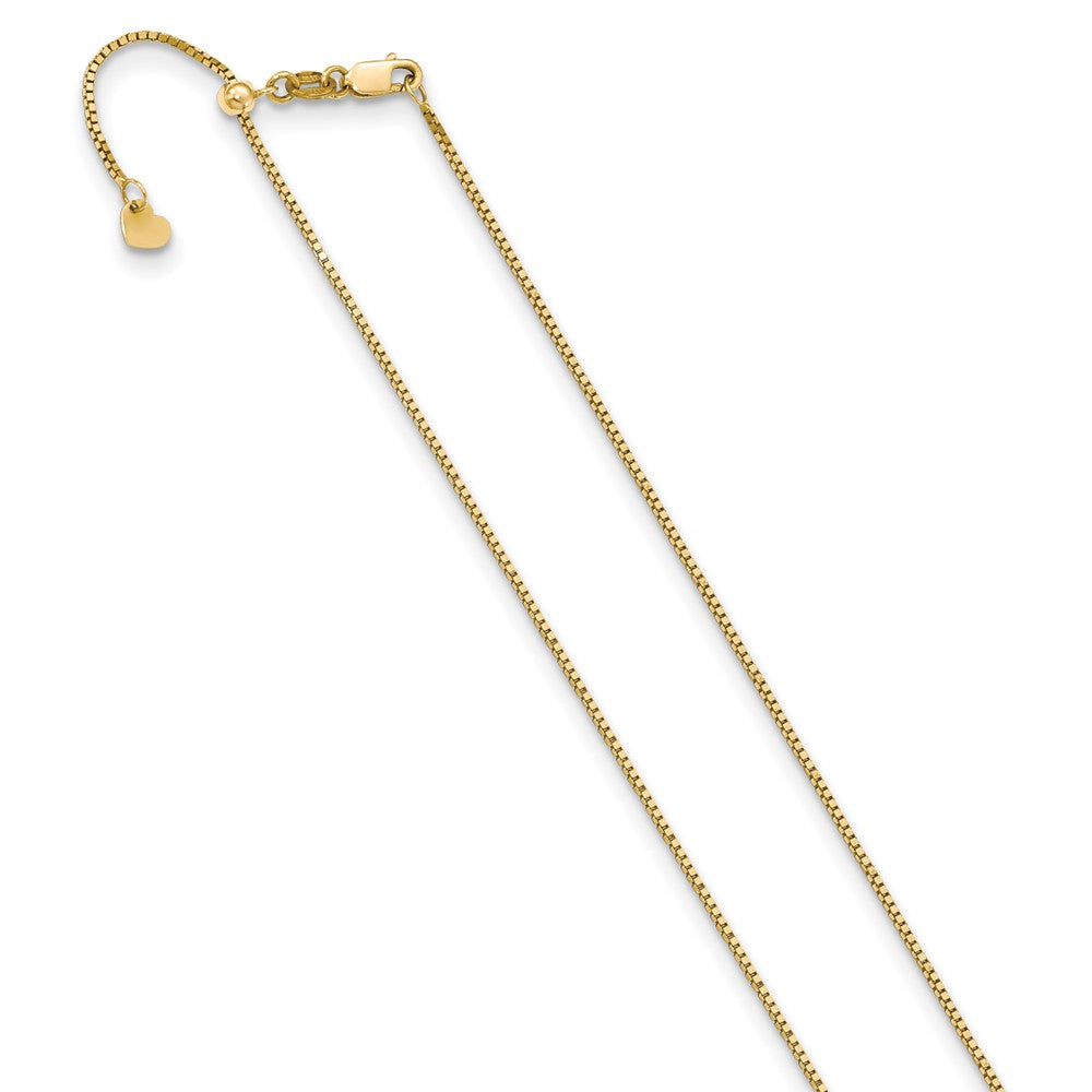 Leslie's 10K Yellow Gold .9 mm Adjustable Box Chain5190-22