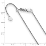 Load image into Gallery viewer, Leslie's 10K White Gold 1 mm Adjustable Wheat Chain5193-22