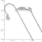 Load image into Gallery viewer, Leslie's 10K White Gold 1 mm Adjustable Singapore Chain5246-22