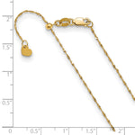 Load image into Gallery viewer, Leslie's 10K Yellow Gold 1 mm Adjustable Singapore Chain5250-22