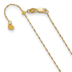Load image into Gallery viewer, Leslie's 10K Yellow Gold 1 mm Adjustable Singapore Chain5250-22
