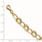 Load image into Gallery viewer, Leslie's 10K Yellow Gold Flat Curb Link Bracelet5257-7
